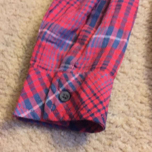 Long Red Flannel - Picture 3 of 6